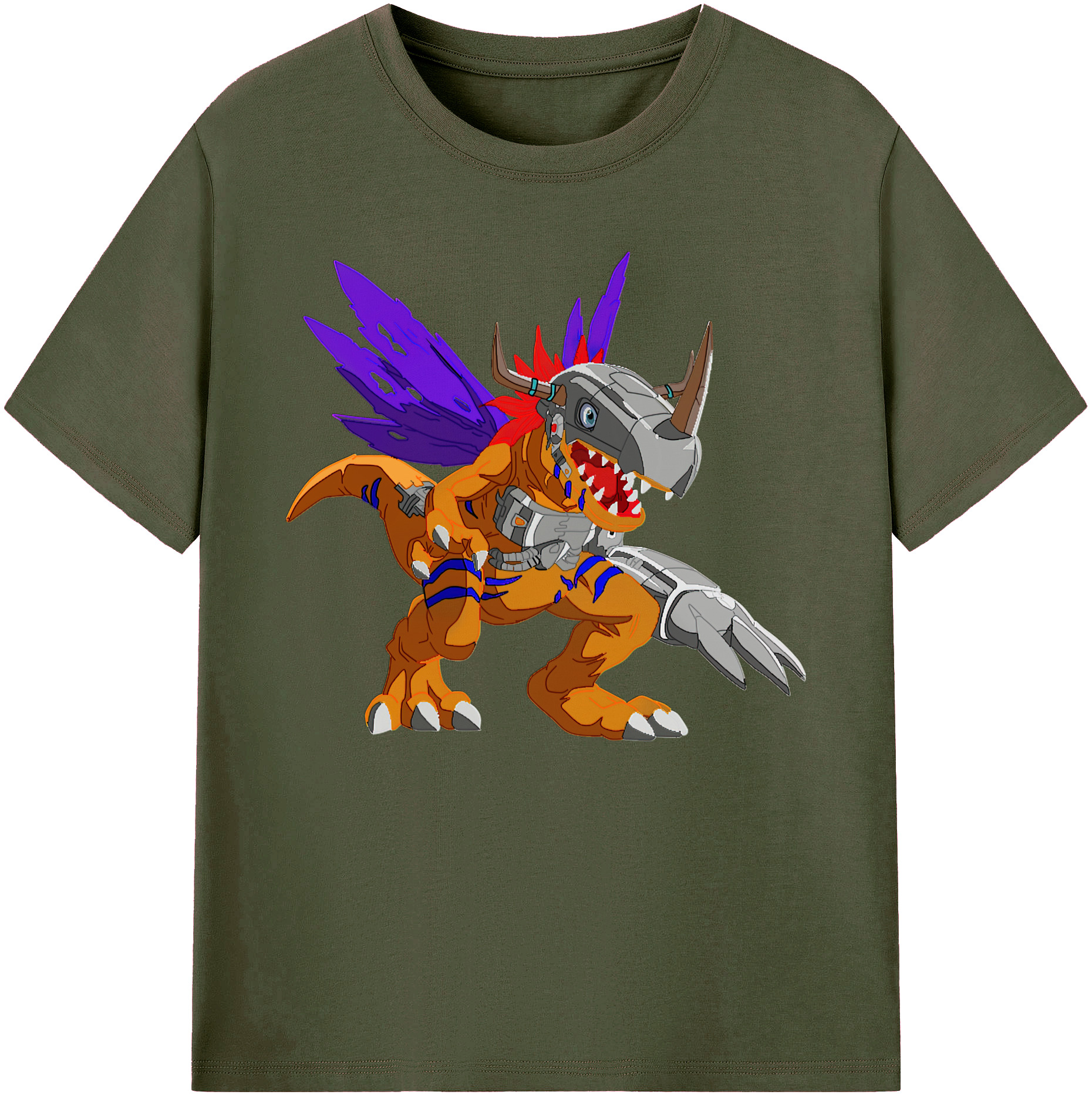 （画像用） Digimon デジタルモンスター/デジモン 綿100％ メンズ半袖Tシャツ｜肌触りやわらか＆通気性